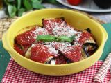 Receta Rollitos de berenjena a la parmesana: involtini di melanzane