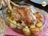 Receta Pollo asado con patatas y romero