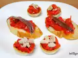 Receta Aperitivos con pimientos rojos guisados