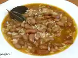 Receta Judías canela con arroz. olla exprés