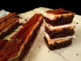 Receta Tiramisú + brownie + cheesecake, tres en uno {dulce vegano y sin gluten}