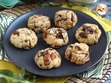 Receta Cookies de chocolate, cacahuetes y almendra
