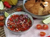 Receta Pico de gallo con totopos o nachos caseros