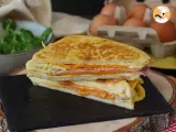 Receta Sándwich de tortilla - egg sandwich hack – receta express