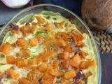 Receta Boniato gratinado con leche de coco y curry