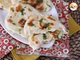 Receta Pan naan relleno de queso en sartén, receta express