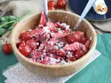 Receta Ensalada de fresas, tomate, feta y albahaca