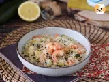 Receta Ensalada de arroz con langostinos, calabacines y jengibre