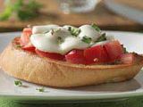 Receta Bruschetta de tomate y mozzarella