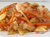 Receta Fideo chinos fritos tres delicias
