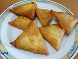 Receta Briouats o samosas de york y queso