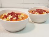 Receta Salmorejo cordobés, auténtica receta, fácil y rápida de hacer