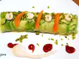 Receta Canelón de aguacate relleno de ensaladilla
