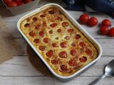 Receta Clafoutis salado con tomates cherry y atún