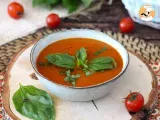 Receta Sopa de tomates y albahaca