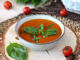 Receta Sopa de tomate y albahaca