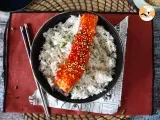 Receta Salmón a la coreana con salsa gochujang, listo en 8 minutos