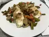 Receta Corazones de merluza con verduras