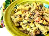 Receta Ensalada mexicana de pasta con salsa rancho fiesta
