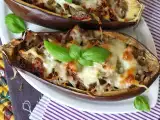 Receta Berenjenas rellenas gratinadas con mozzarella