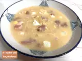 Receta Sopa de pollo y jamón en olla lenta / tradicional