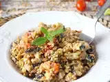 Receta Ensalada cremosa de espelta con verduras asadas