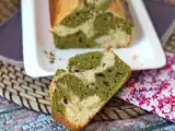 Receta Pastel marmolado de té matcha