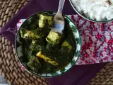 Receta Palak tofu: curry indio con espinacas y tofu