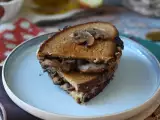 Receta Sándwich crujiente de champiñones y queso fundido