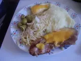Receta Filetes de cerdo con cebolla y mayonesa