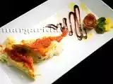 Receta Crepes de bacalao con gambas