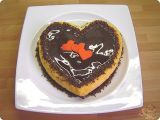 Receta Tarta corazón de calabaza y chocolate