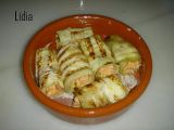 Receta Rollitos de berenjena rellenos