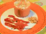 Receta Esgarraet con arroz y salmón ahumado.