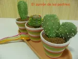 Receta Macetas de cactus sweets