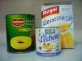 Receta Gelatina de piña y leche condensada