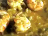 Receta Arroz con verduras y gambones