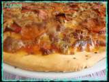 Receta Pizza crujiente carne lover's