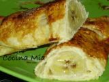 Receta Bananas en hojaldre y ron miel