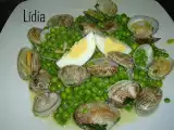 Receta Guisantes con almejas