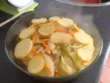 Receta Patatas con verduras al brandy.
