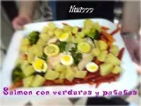 Receta Salmón con verduras y patatas, curso de cocina thermomix