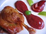 Receta Confit de pato con salsa de ciruelas