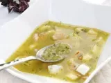Receta Sopa de pescado y arroz con alga dulse