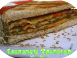 Receta Sándwich tricolor