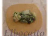Receta Tortellini gigantes de espinacas y marisco a la marinera