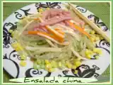 Receta Ensalada china con salsa agridulce morena