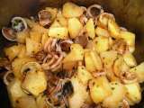 Receta Patatas con chirlas y calamar