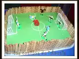 Receta Tarta campo de fútbol