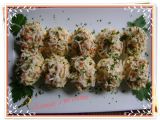 Receta Huevos rellenos de atún y surimi rallado